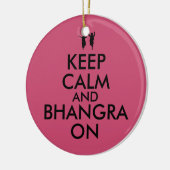 Hou kalm en bhangra op dansen keramisch ornament (Links)