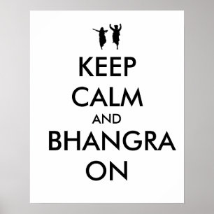 Hou kalm en bhangra op  dansen poster