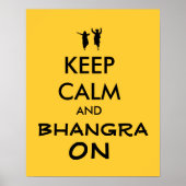 Hou kalm en bhangra op  dansen poster (Voorkant)