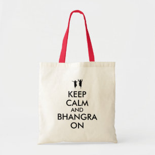 Hou kalm en bhangra op dansen tote bag