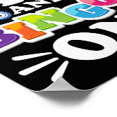 Hou kalm en bingo aan! Funny Lucky Gambling Poster (Hoek)