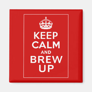 Hou kalm en brei omhoog ~ British Fun Magneet