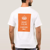 Hou kalm en Cardio aan! T-shirt (Achterkant)