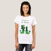Hou kalm en doe de jogen - Leprechaun Legs T-shirt (Voorkant volledig)