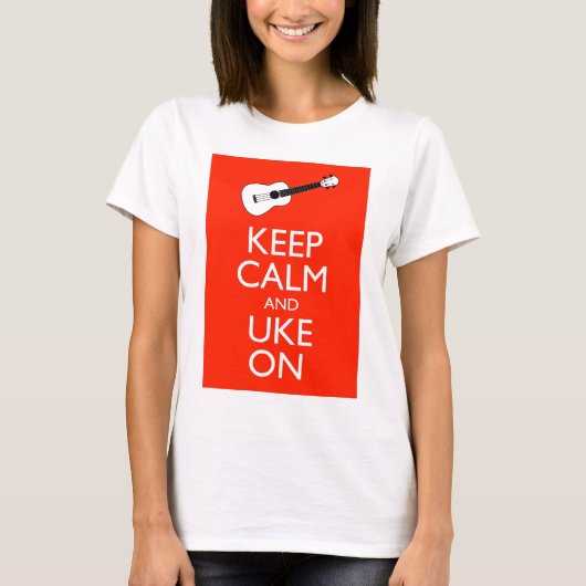 Hou kalm en doe mee. t-shirt (Voorkant)