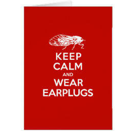 Hou kalm en Draag oordopjes - Cicadas komt eraan