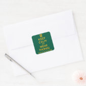 Hou kalm en Draag Thames! Vierkante Sticker (Envelop)