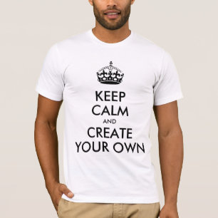 Hou kalm en draai je Creëer in je eentje Zwart T-shirt