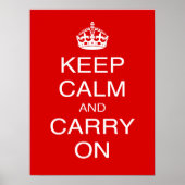 Hou kalm en draak op klassieke Britse prints (Voorkant)
