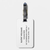 Hou kalm en Drink bier Bagagelabel (Achterkant verticaal)