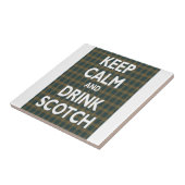 Hou kalm en Drink op Scotch Tegeltje (Zijkant)