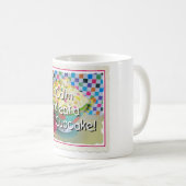 Hou kalm en eet een Cupcake koffie-Mok Koffiemok (Voorkant rechts)