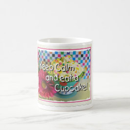 Hou kalm en eet een Cupcake koffie-Mok Koffiemok