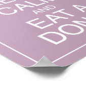 Hou kalm en eet een Poster voor donut (Hoek)