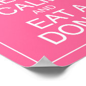 Hou kalm en eet een Poster voor donut (Hoek)