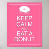 Hou kalm en eet een Poster voor donut (Voorkant)
