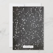 Hou kalm en feest op Chalkboard Funny Holiday Kaart (Achterkant)