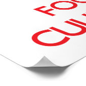 Hou kalm en focus op culinaire kunsten poster (Hoek)