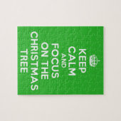 Hou kalm en focus op de kerstboom, grappig legpuzzel (Horizontaal)