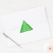 Hou kalm en focus op de kerstboom, grappig sticker (Envelop)