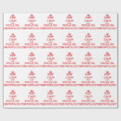 Hou kalm en focus op Dermatologie Cadeaupapier (Vlak)