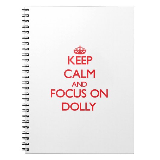 Hou kalm en focus op Dolly Notitieboek (Voorkant)