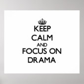 Hou kalm en focus op Drama Poster (Voorkant)