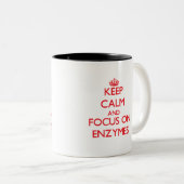 Hou kalm en focus op ENZYMES Tweekleurige Koffiemok (Voorkant rechts)