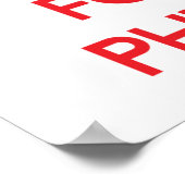 Hou kalm en focus op filosofie poster (Hoek)