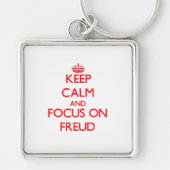 Hou kalm en focus op Freud Sleutelhanger (Voorkant)