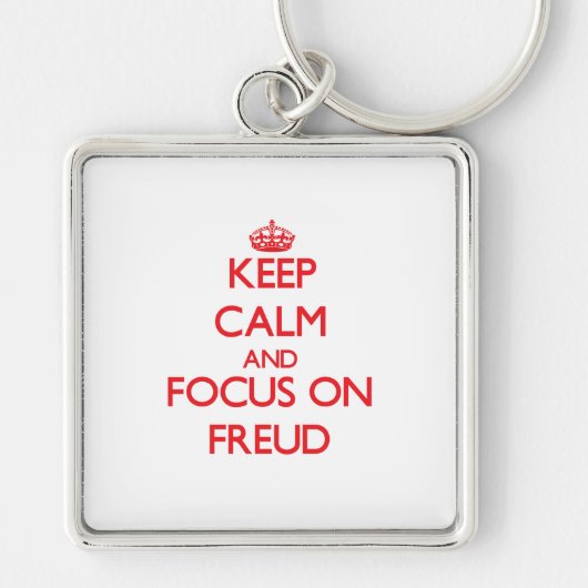 Hou kalm en focus op Freud Sleutelhanger (Voorkant)