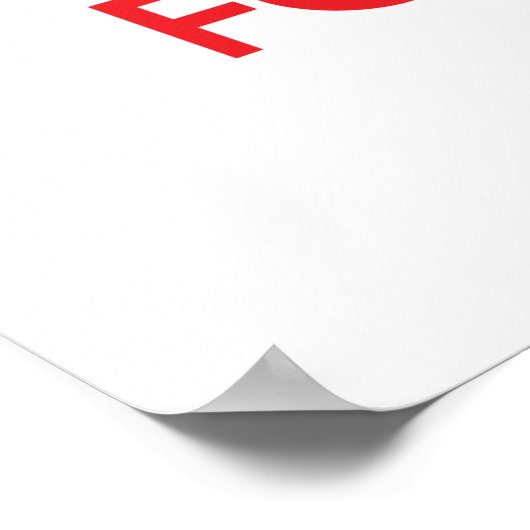 Hou kalm en focus op Grit Poster (Hoek)