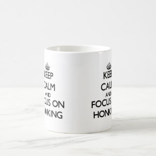 Hou kalm en focus op Honking Koffiemok