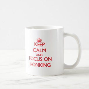 Hou kalm en focus op Honking Koffiemok