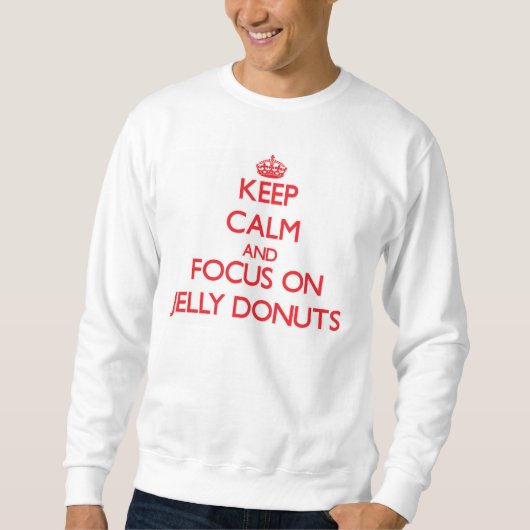 Hou kalm en focus op Jelly Donuts Trui (Voorkant)
