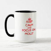 Hou kalm en focus op Molly Mok (Links)