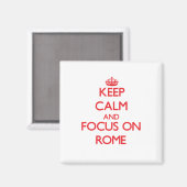 Hou kalm en focus op Rome Magneet (Voorkant / Achterkant)