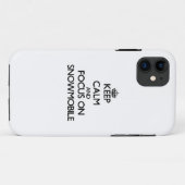 Hou kalm en focus op Snowmobile Case-Mate iPhone Case (Achterkant (horizontaal))