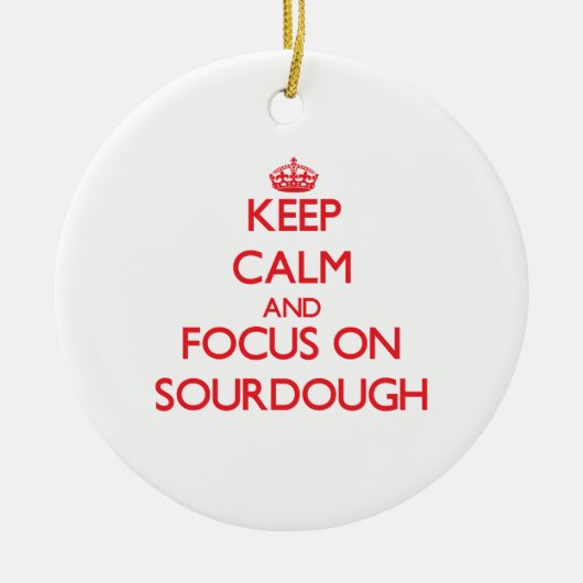 Hou kalm en focus op Sourdegh Keramisch Ornament (Voorkant)