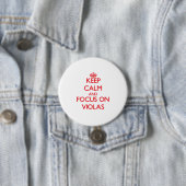 Hou kalm en focus op Violas Ronde Button 7,6 Cm (In situ)