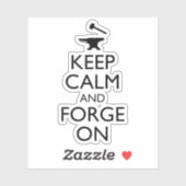 Hou kalm en fornuis aan sticker (Vel)