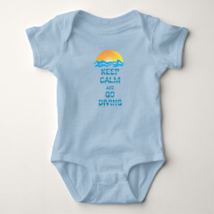 Hou kalm en ga door met duiken - Baby odysuit Romper