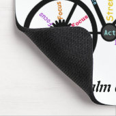 Hou kalm en ga fietsen, met Motivatie woorden Muismat (Hoek)