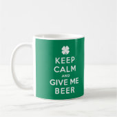 Hou kalm en geef me bier koffiemok (Links)