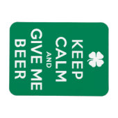 Hou kalm en geef me bier magneet (Horizontaal)