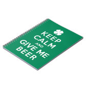 Hou kalm en geef me bier notitieboek (Linkerzijde)