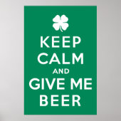 Hou kalm en geef me bier poster (Voorkant)