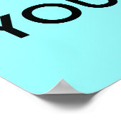 Hou kalm en geloof in jezelf poster (Hoek)