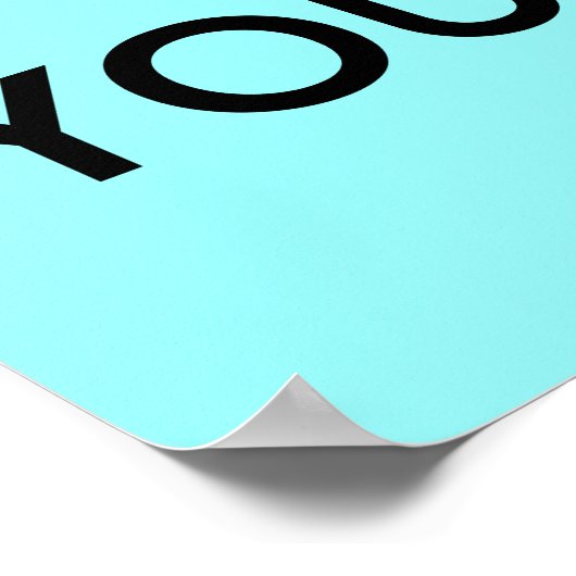 Hou kalm en geloof in jezelf poster (Hoek)