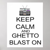 Hou kalm en getto vast poster (Voorkant)